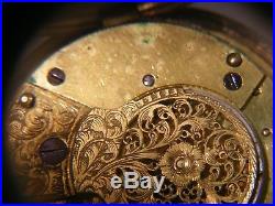Antique Pair Cased Verge Pocket Watch Silver Georgian