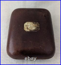 Antique Patek. Philippe & Co. Geneva Brown Leather Pocket Watch Case Circa 1840