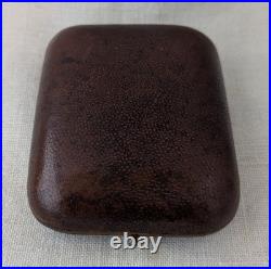 Antique Patek. Philippe & Co. Geneva Brown Leather Pocket Watch Case Circa 1840