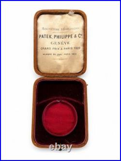 Antique Patek Philippe Pocket Watch Box Case Genéve Grand Prix Paris 1889 1900