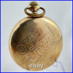Antique Philadelphia Railroad Ball Model PocketWatch Case for 16Size Gold Filled