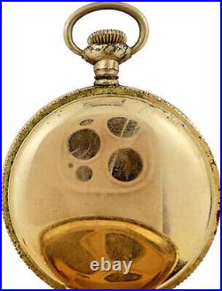 Antique Philadelphia Victory Hunter Pocket Watch Case 6 Size 10k GF Guilloche