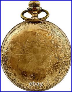 Antique Philadelphia Victory Pocket Watch Case for 18 Size Gold Filled Beaded