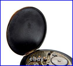 Antique Pocket Movado 15 Jewels Open Face Case Steel Circa 1950 Working