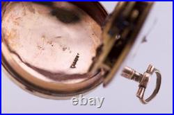 Antique Pocket Watch Breguet a Paris Verge Fusee Hand Painted Enamel Case c1800s