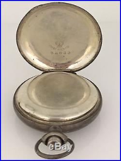 Antique Pocket Watch Case Coin Silver Vintage