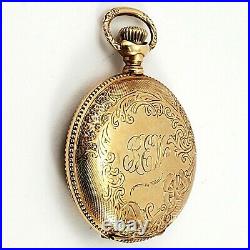 Antique Pocket Watch Case Courvoisier & Wilcox MFG. 14K Full Hunting Waltham Wrx