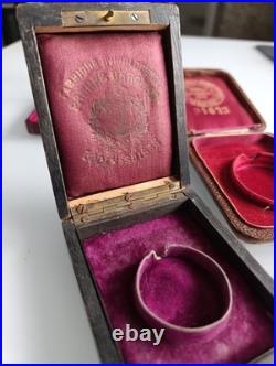 Antique Pocket Watch Case Victorian Pocket Watch Box Gold Silver