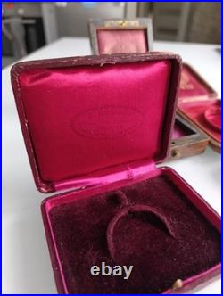 Antique Pocket Watch Case Victorian Pocket Watch Box Gold Silver