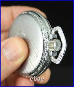 Antique Pocket Watch Elgin DEFIANCE case 16s 15j 1890 NEVER ENGRAVED MONOGRAM