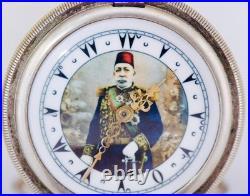 Antique Pocket Watch Full Hunter Tughra Case for Ottoman Market c1900 Mehmed V