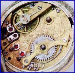 Antique Pocket Watch Full Hunter Tughra Case for Ottoman Market c1900 Mehmed V