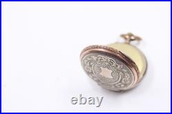 Antique Pocket Watch Halbmond und Reichskrone Coin Silver. 800 Case ticking