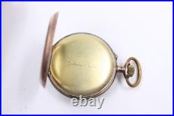 Antique Pocket Watch Halbmond und Reichskrone Coin Silver. 800 Case ticking