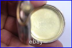 Antique Pocket Watch Halbmond und Reichskrone Coin Silver. 800 Case ticking