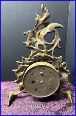 Antique Pocket Watch Holder Case Ornate CastMetal Rococo Style c1880s-1910