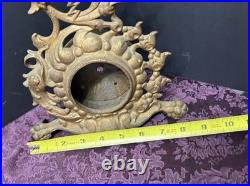 Antique Pocket Watch Holder Case Ornate CastMetal Rococo Style c1880s-1910