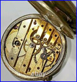 Antique Pocket Watch Humbert Geneva Hunter Case FULL JEWELED J WYSS Patent Lever