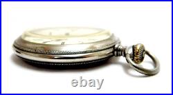 Antique Pocket Watch LONGINES Cal 19.75N Case Steel 53mm Circa 1915 Working