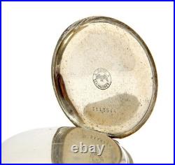 Antique Pocket Watch LONGINES Open Face Cal 17.61 Case Steel Circa 1910 Working