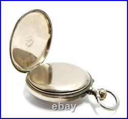Antique Pocket Watch LONGINES Open Face Cal 17.61 Case Steel Circa 1910 Working