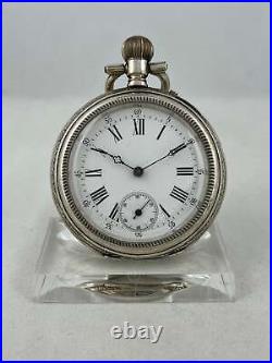 Antique Pocket Watch Manual Wind with Thick Case and Onion Crown, Works