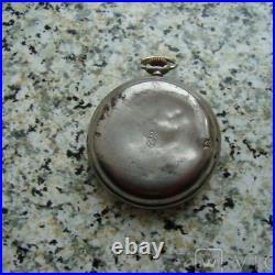 Antique Pocket Watch Mechanical Precision Silver Metal Swiss Case Rare Old 19th