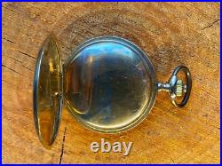 Antique Pocket Watch Mechanical Swiss Longines Gilt Full Hunter Rare Old 20th