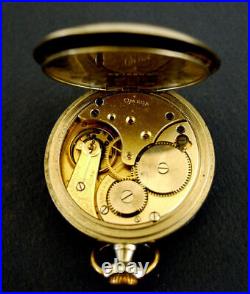 Antique Pocket Watch Omega Case & Dial Marked OMEGA Rare