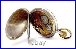 Antique Pocket Watch Open Face Hand Winding Case Steel 50mm Circa 1930 Working