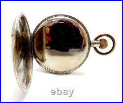 Antique Pocket Watch Open Face Hand Winding Case Steel 50mm Circa 1930 Working