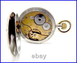 Antique Pocket Watch Open Face Hand Winding Case Steel 50mm Circa 1930 Working