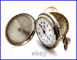 Antique Pocket Watch ROSSKOPF & Co Hunter Grand Prix Paris 49mm 1905c Working