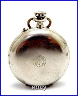 Antique Pocket Watch ROSSKOPF & Co Hunter Grand Prix Paris 49mm 1905c Working