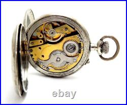 Antique Pocket Watch ROSSKOPF & Co Hunter Grand Prix Paris 49mm 1905c Working