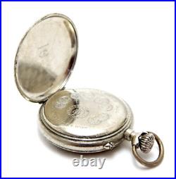 Antique Pocket Watch ROSSKOPF & Co Hunter Grand Prix Paris 49mm 1905c Working