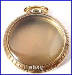 Antique Pocket Watch Star 10k Roled Gold Plate Case Only 50.6mm Wide