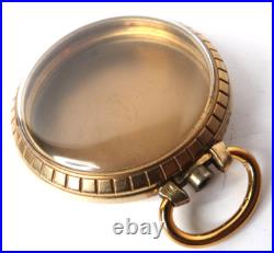 Antique Pocket Watch Star 10k Roled Gold Plate Case Only 50.6mm Wide