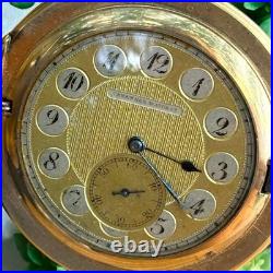 Antique Pocket Watch Swiss Tavannes Mechanical Elgin Old Full Hunter Chain Rare
