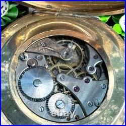 Antique Pocket Watch Swiss Tavannes Mechanical Elgin Old Full Hunter Chain Rare