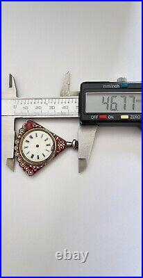 Antique Pocket watch Silver Enamel Case Antique Mesonic Pocket watch ASIS