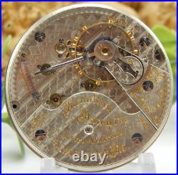 Antique Pocket watch movement Hamilton RR grade 940 18S 21 jewel OF circa 1907
