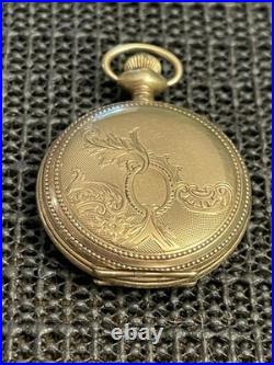 Antique Private Label Liberty Bell Pocket Watch 15j 0s GF Hunter Case Runs