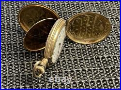 Antique Private Label Liberty Bell Pocket Watch 15j 0s GF Hunter Case Runs