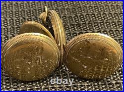 Antique Private Label Liberty Bell Pocket Watch 15j 0s GF Hunter Case Runs