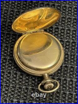 Antique Private Label Liberty Bell Pocket Watch 15j 0s GF Hunter Case Runs