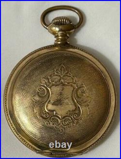 Antique R. E. Chalmers & Co Chicago Pocket Watch Gold Filled Monitor Case 19th Ce