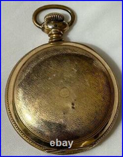 Antique R. E. Chalmers & Co Chicago Pocket Watch Gold Filled Monitor Case 19th Ce