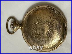 Antique R. E. Chalmers & Co Chicago Pocket Watch Gold Filled Monitor Case 19th Ce