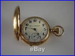 Antique Rare 18s Rockford 21 jewels King Edward Hunting case pocket watch! 1903